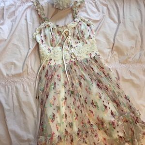 Frilly multicolored dress